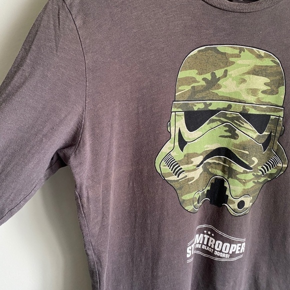 Zara Boys Grayish-Brown Star Wars Storm Trooper Long Sleeve T-shirt Size 13/14 - Picture 4 of 11